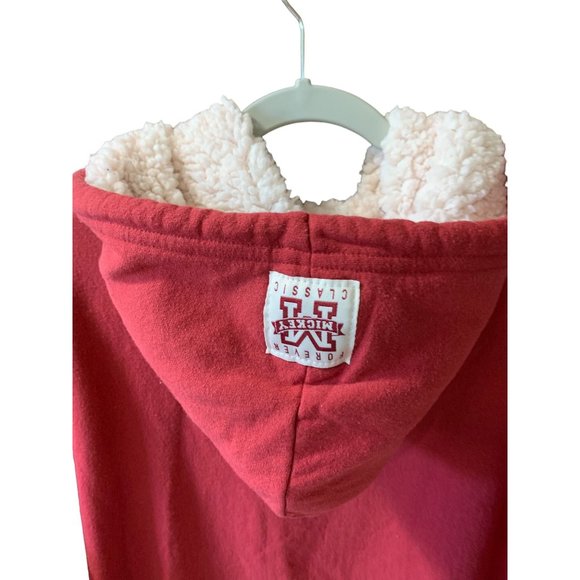 Disney Womens Size XXL Hoodie Sweatshirt Mickey Mouse Sherpa Lined Hat Hooded - Picture 5 of 6